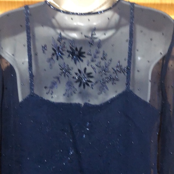 100% silk beaded evening gown ! - Picture 6 of 8